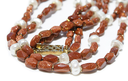 SKU 11620 - a Goldstone necklaces Jewelry Design image