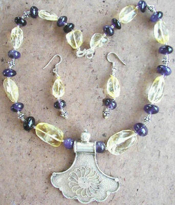 SKU 1166 - a Citrine Necklaces Jewelry Design image