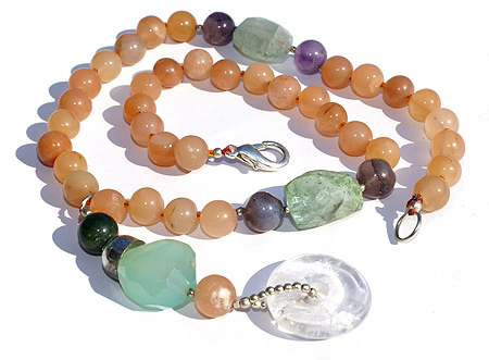 SKU 11670 - a Multi-stone necklaces Jewelry Design image
