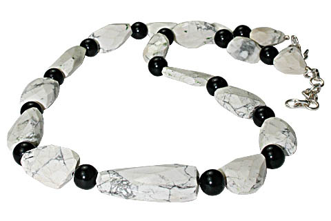 SKU 11780 - a howlite necklaces Jewelry Design image