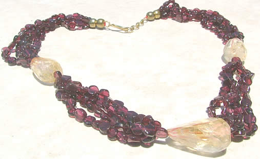 SKU 1187 - a Garnet Necklaces Jewelry Design image