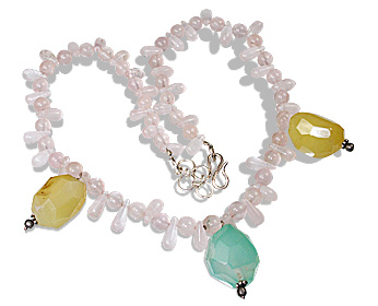 SKU 12350 - a Rose quartz necklaces Jewelry Design image