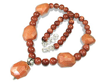SKU 12374 - a Goldstone necklaces Jewelry Design image