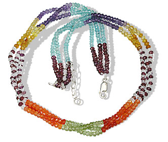 SKU 12500 - a Multi-stone necklaces Jewelry Design image