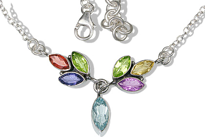 SKU 12518 - a Multi-stone necklaces Jewelry Design image