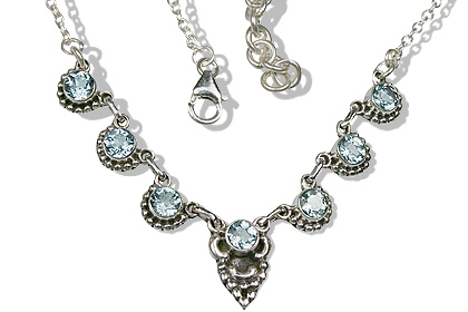 SKU 12523 - a Blue topaz necklaces Jewelry Design image