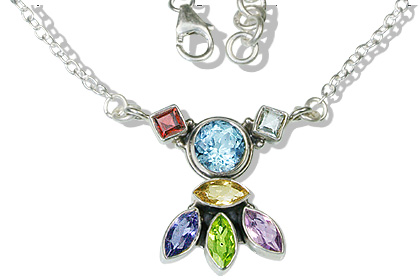 SKU 12525 - a Multi-stone necklaces Jewelry Design image