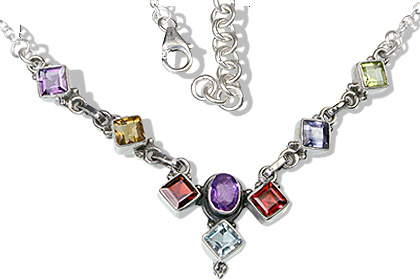 SKU 12531 - a Multi-stone necklaces Jewelry Design image