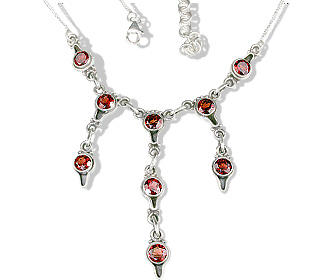 SKU 12595 - a Garnet necklaces Jewelry Design image