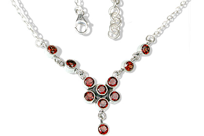 SKU 12596 - a Garnet necklaces Jewelry Design image
