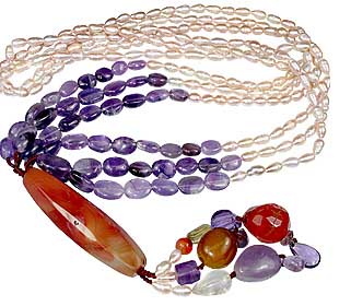 SKU 12612 - a Multi-stone necklaces Jewelry Design image