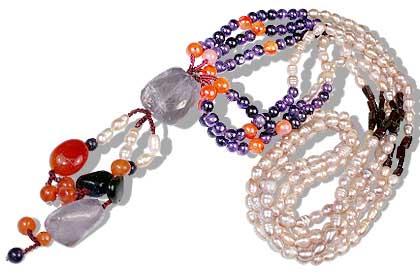 SKU 12650 - a Multi-stone necklaces Jewelry Design image
