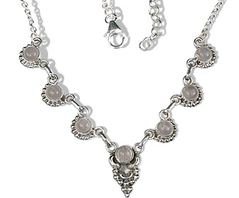 SKU 12657 - a Rose quartz necklaces Jewelry Design image
