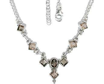 SKU 12669 - a Smoky Quartz necklaces Jewelry Design image