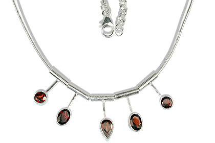 SKU 12675 - a Garnet necklaces Jewelry Design image