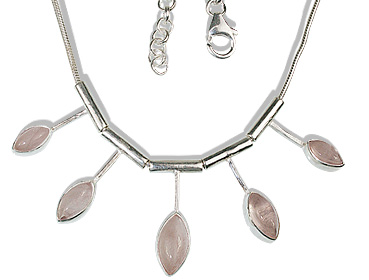 SKU 12681 - a Rose quartz necklaces Jewelry Design image
