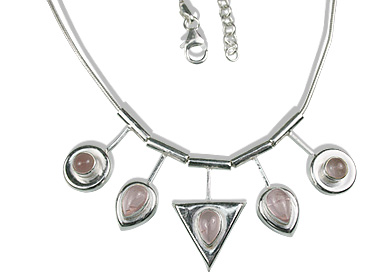 SKU 12688 - a Rose quartz necklaces Jewelry Design image