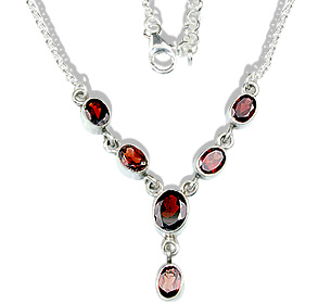 SKU 12699 - a Garnet necklaces Jewelry Design image