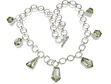 SKU 12714 - a Green amethyst necklaces Jewelry Design image