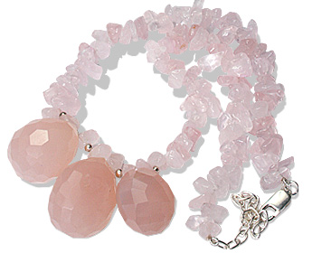 SKU 12728 - a Rose quartz necklaces Jewelry Design image