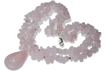 SKU 12737 - a Rose quartz necklaces Jewelry Design image