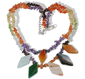 SKU 12769 - a Multi-stone necklaces Jewelry Design image