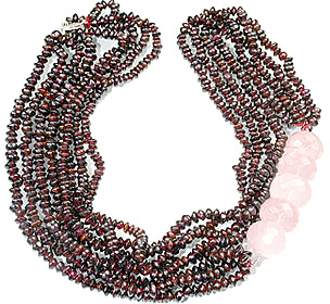 SKU 12879 - a Garnet necklaces Jewelry Design image