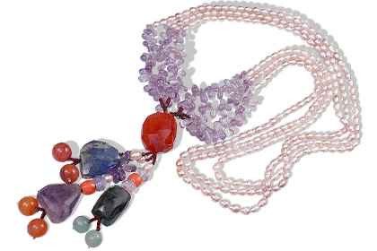 SKU 12880 - a Multi-stone necklaces Jewelry Design image