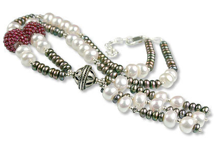SKU 13312 - a Multi-stone necklaces Jewelry Design image