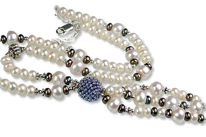 SKU 13318 - a Pearl necklaces Jewelry Design image