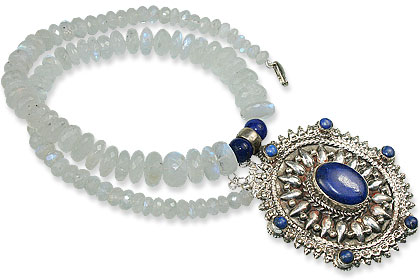 SKU 13647 - a Moonstone Necklaces Jewelry Design image
