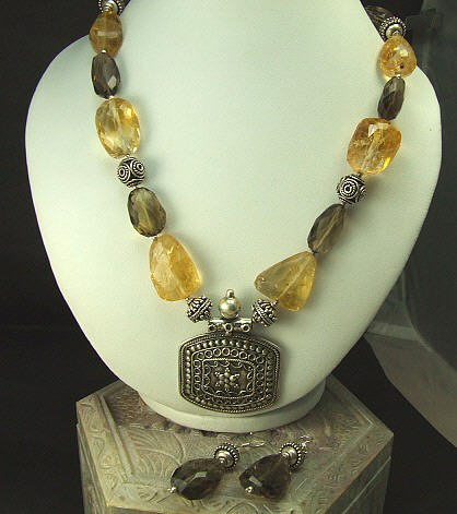 SKU 1405 - a Citrine Necklaces Jewelry Design image