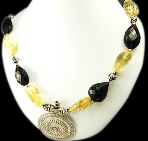 SKU 1406 - a Citrine Necklaces Jewelry Design image