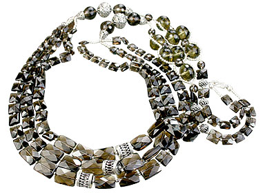 SKU 14076 - a Smoky Quartz Necklaces Jewelry Design image