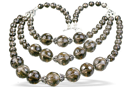 SKU 14079 - a Smoky Quartz Necklaces Jewelry Design image