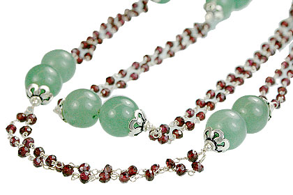 SKU 14125 - a Multi-stone necklaces Jewelry Design image