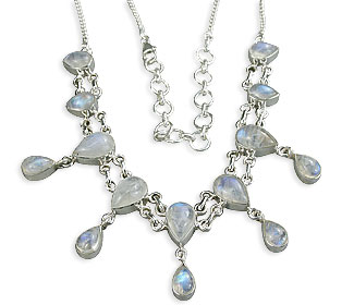 SKU 14381 - a Moonstone necklaces Jewelry Design image