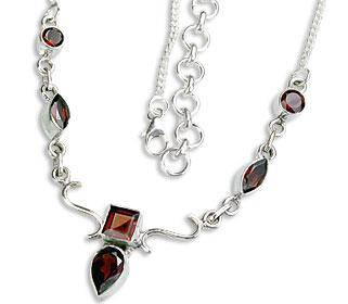 SKU 14407 - a Garnet Necklaces Jewelry Design image