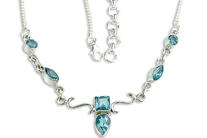 SKU 14409 - a Blue topaz Necklaces Jewelry Design image