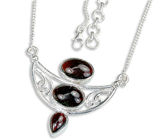 SKU 14443 - a Garnet Necklaces Jewelry Design image