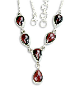 SKU 14445 - a Garnet Necklaces Jewelry Design image