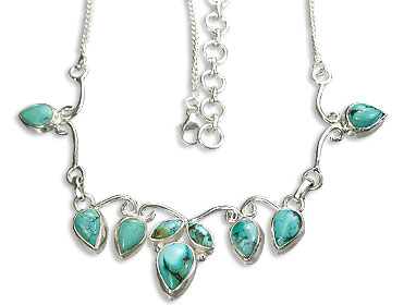SKU 14465 - a Turquoise Necklaces Jewelry Design image