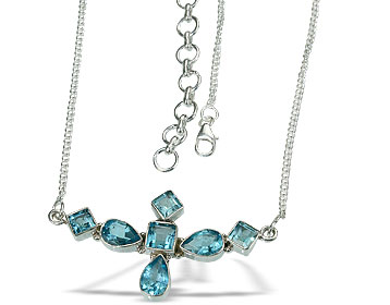 SKU 14466 - a Blue topaz Necklaces Jewelry Design image