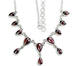 SKU 14479 - a Garnet Necklaces Jewelry Design image