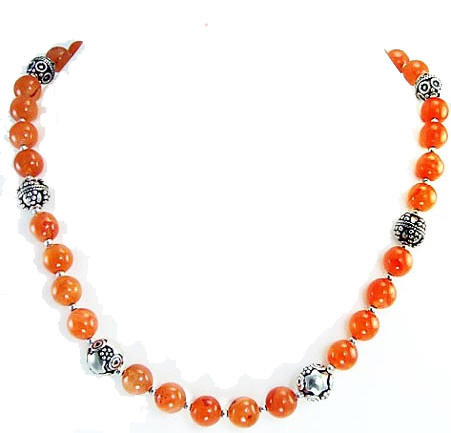 SKU 1460 - a Carnelian Necklaces Jewelry Design image