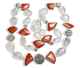 SKU 14624 - a Rose quartz Necklaces Jewelry Design image