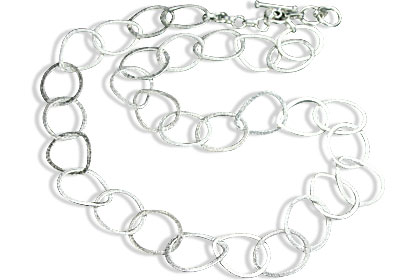 SKU 14717 - a Silver Necklaces Jewelry Design image