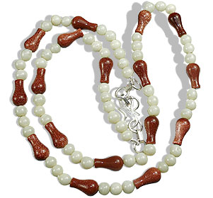 SKU 14730 - a Goldstone necklaces Jewelry Design image
