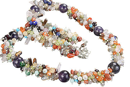SKU 14948 - a Multi-stone Necklaces Jewelry Design image