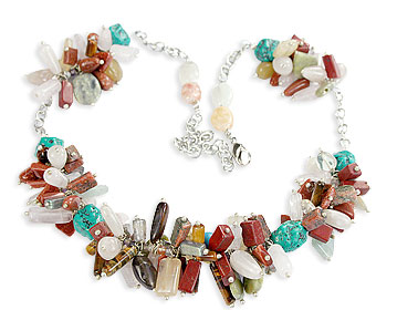 SKU 14964 - a Multi-stone Necklaces Jewelry Design image